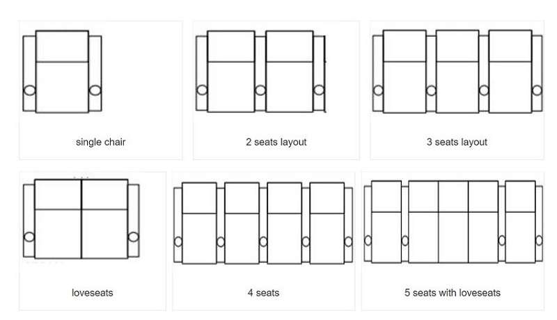 home cinema recliner layout