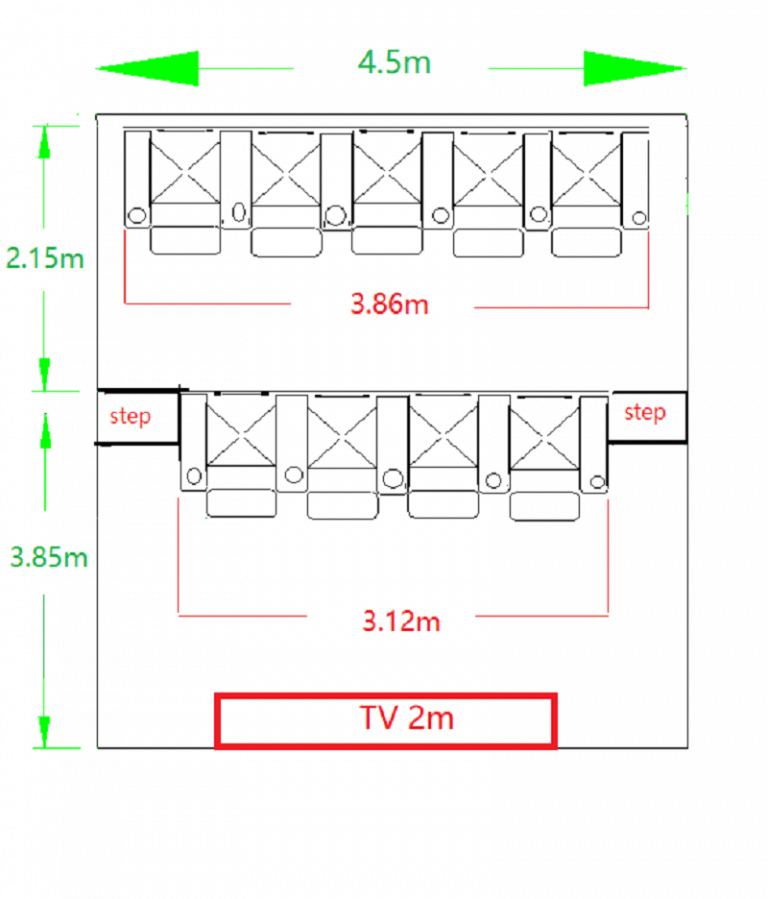 Black Real Leather Home Theater Recliner Chair LS876B Linsen Seating