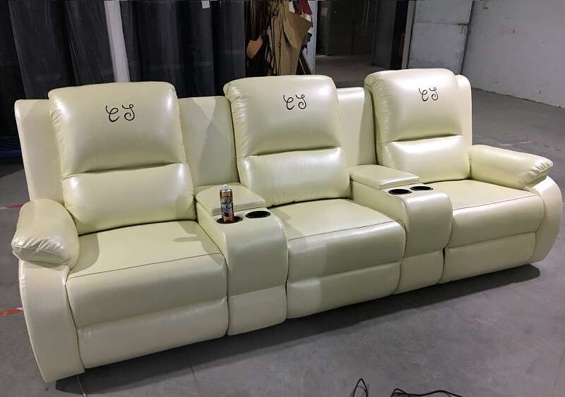 3 seater theater seating sofa