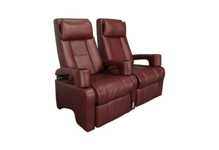 Brown Movie Theater Reclining Seats With Lifting Arms