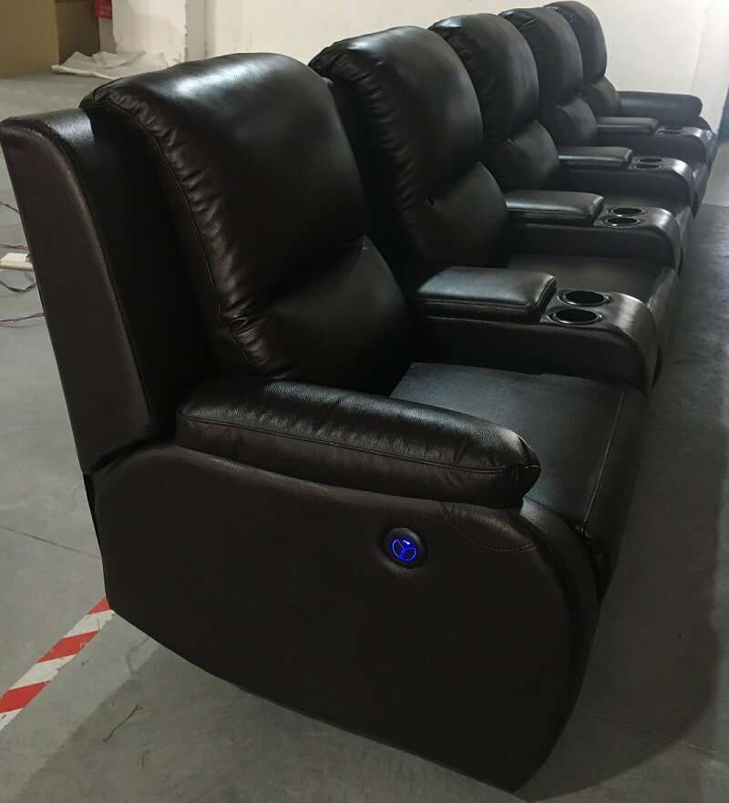 brown power recliner