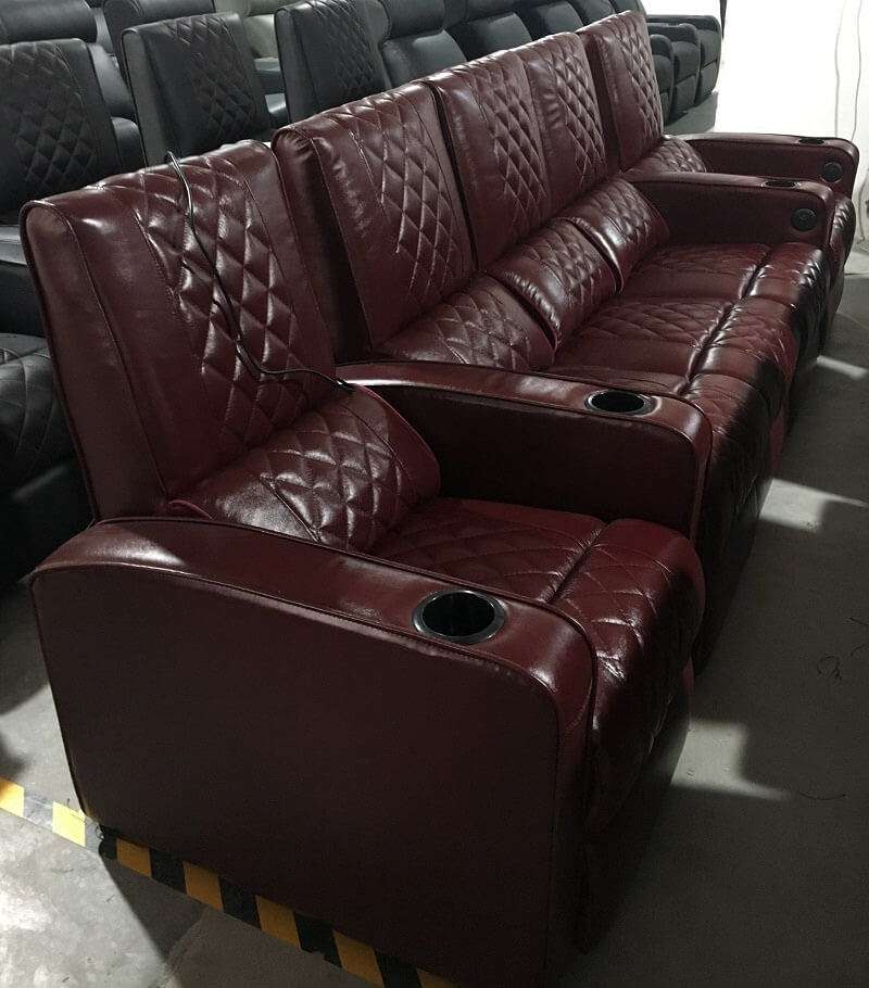 brown power recliner