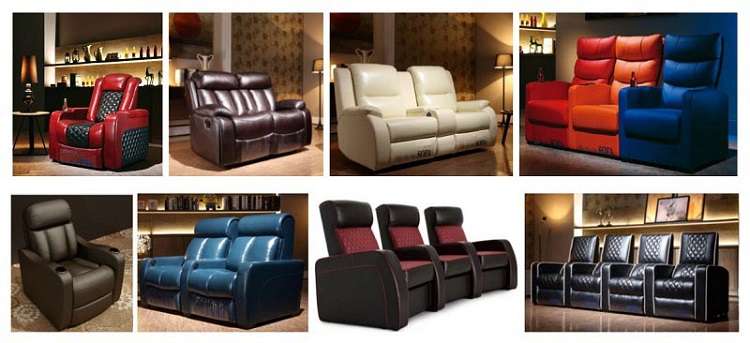 leather theater recliner