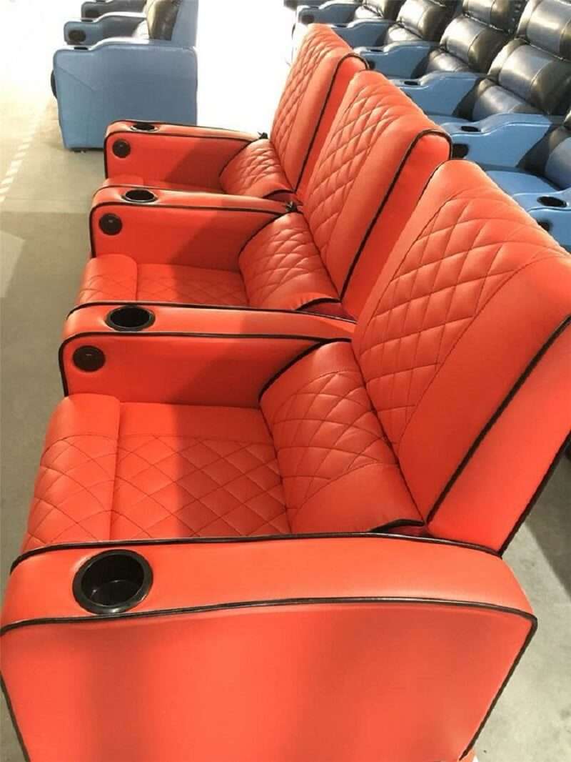 red power recliner chair