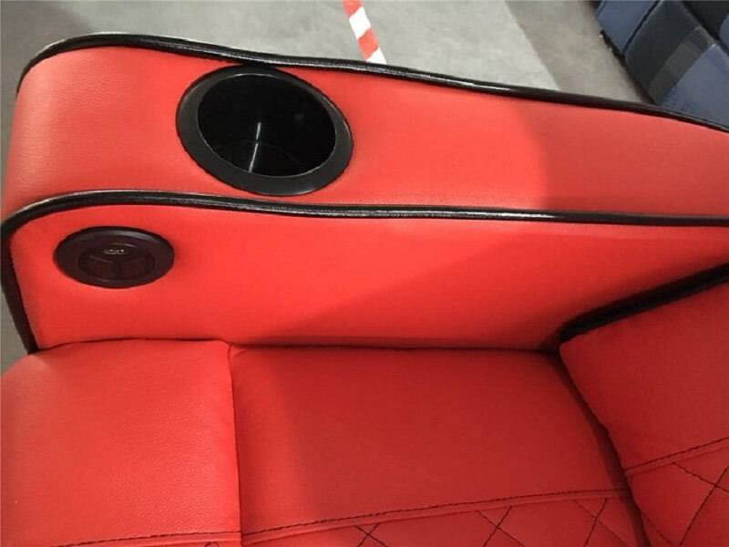red recliner cup holder