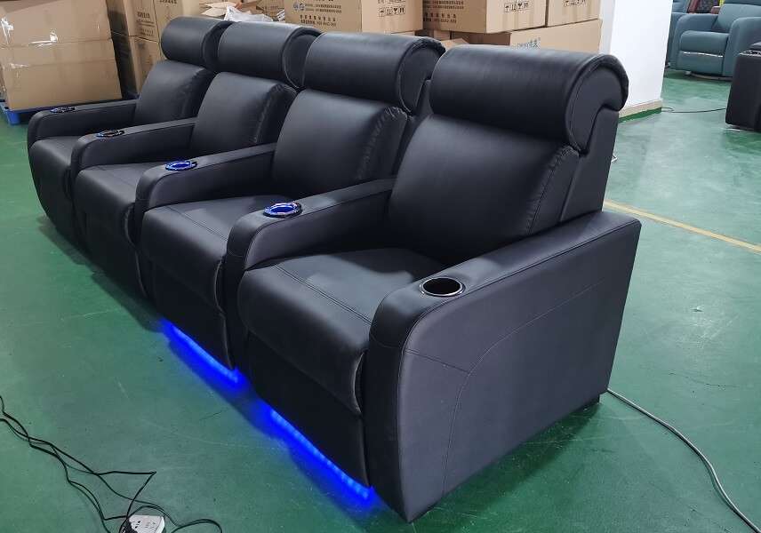 electric reclining chair with led lighting