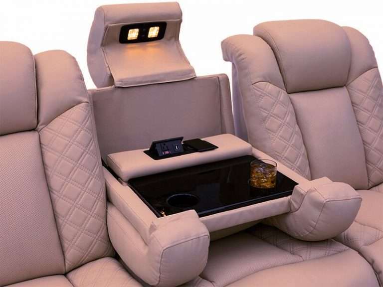 Leather Theatre Seating For Home Power Theater Recliners Linsen