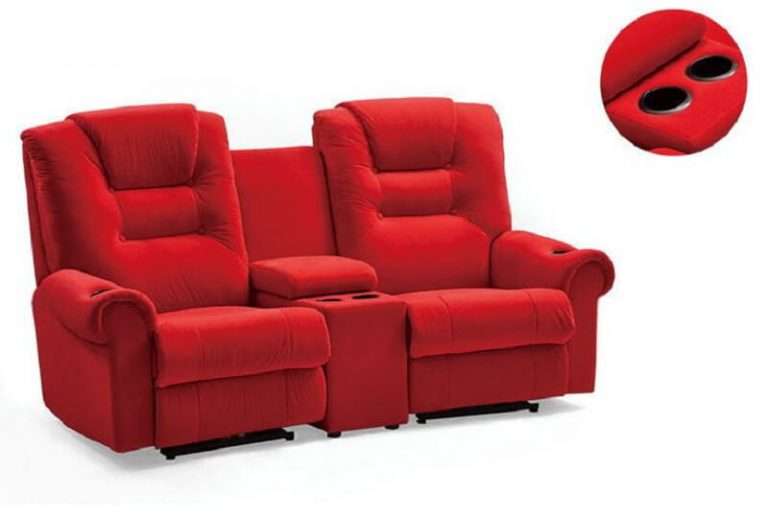 Fabric Movie Style Recliners Movie Chairs of Linsen Seating