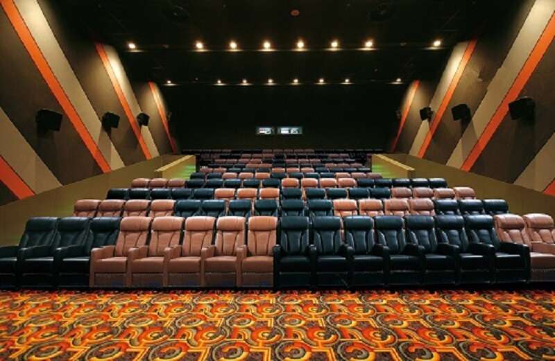 movie theater with couches