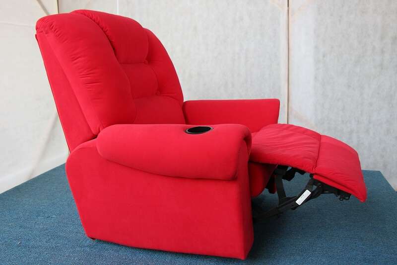 red movie recliner