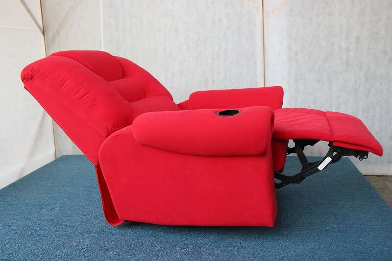 red movie sofa