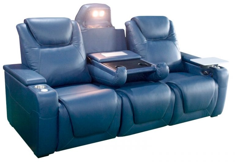 theater power recliner with USB port