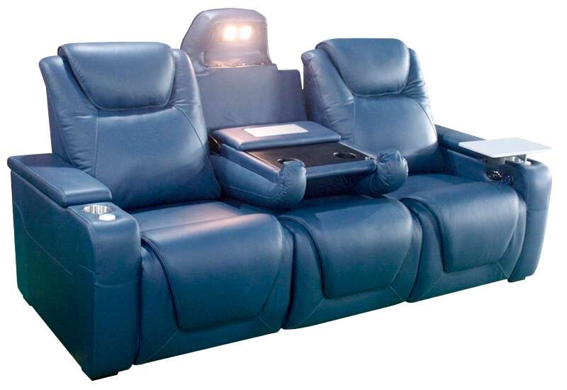 theater power recliner with USB port