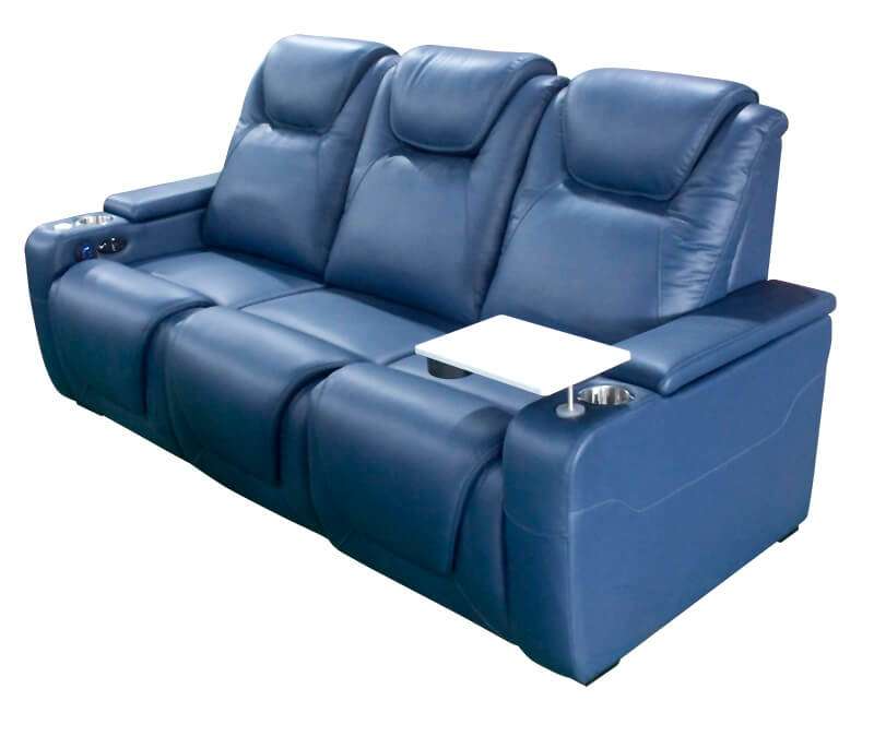 theater power recliner with tray table