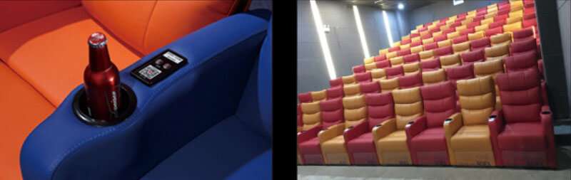 theater recliner armrests
