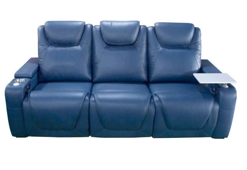 top grain leather theater power recliner