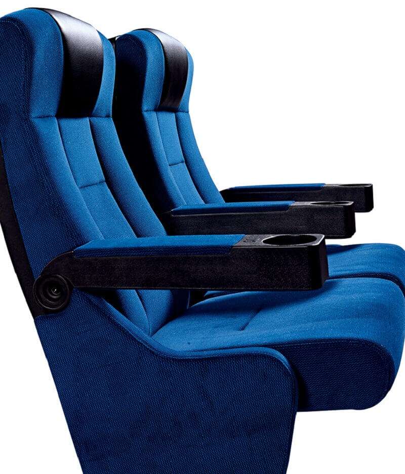 blue cinema chairs