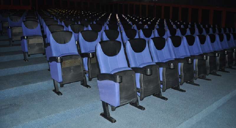 theater with movie chairs