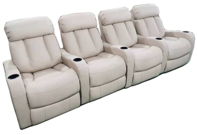 home theater seating row of 4