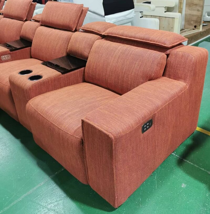 electric recliner with buttons on the arm side