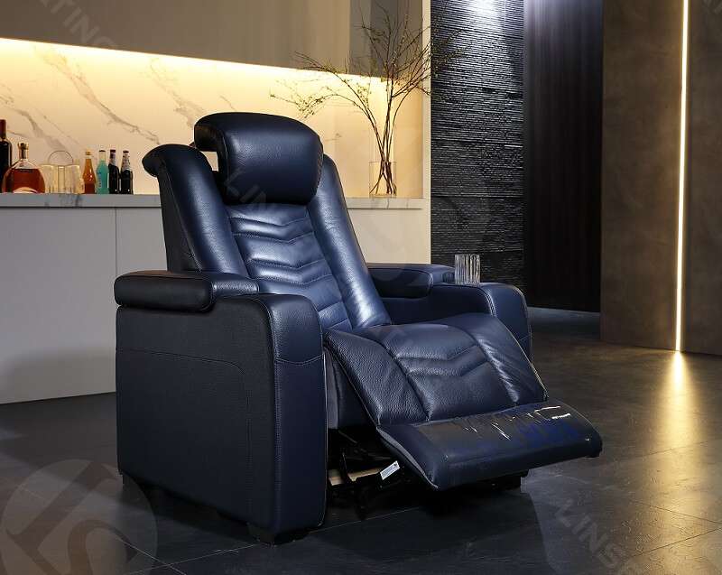 power headrest theater sofa recliner for home