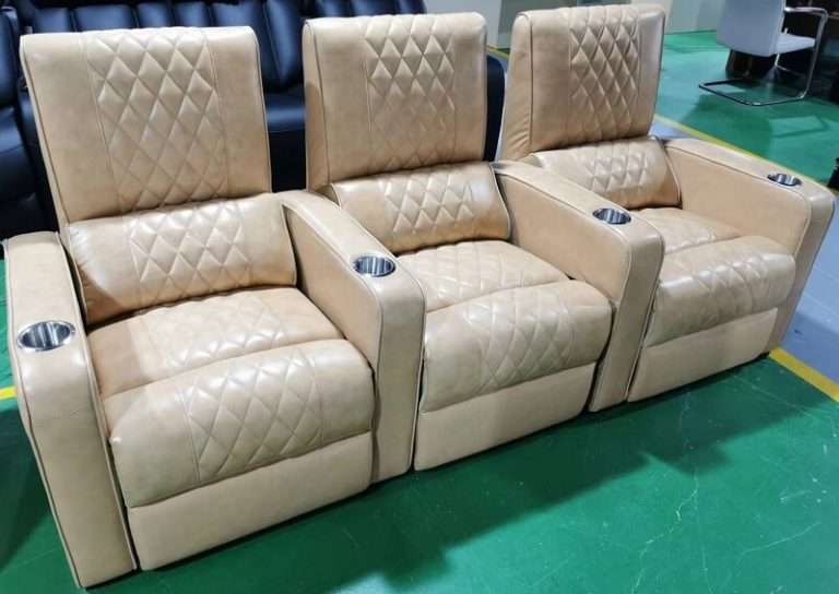 5 Seat Curved Theater Seating LS805R Linsen Seating Theater Recliner