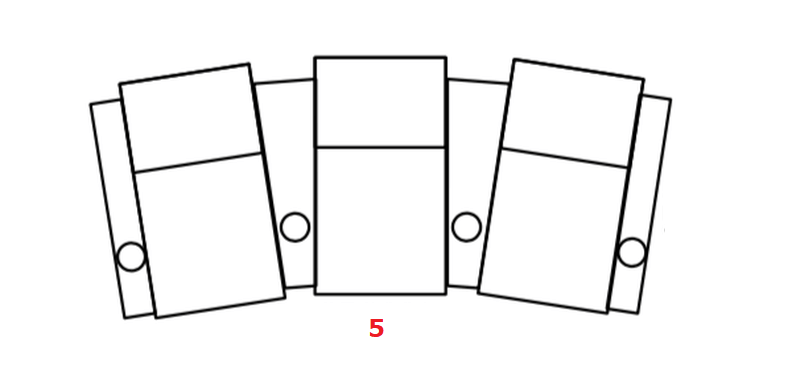 3 seat curved theater seating