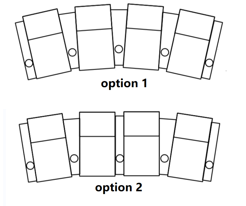 4 Seat Curved Theater Seating