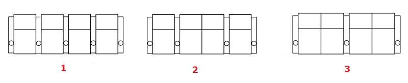 4 seat theater seatting layout