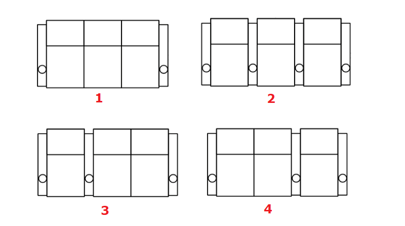 home theater seating row of 3