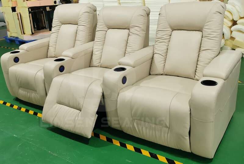 row of 3 recliners