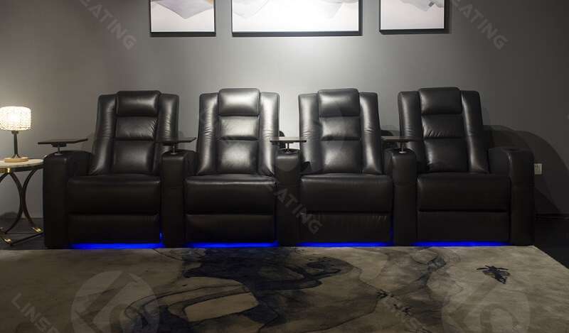 4 seater home theater recliner