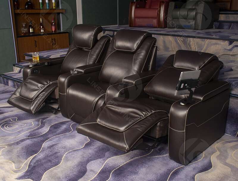 electric media recliner sofa