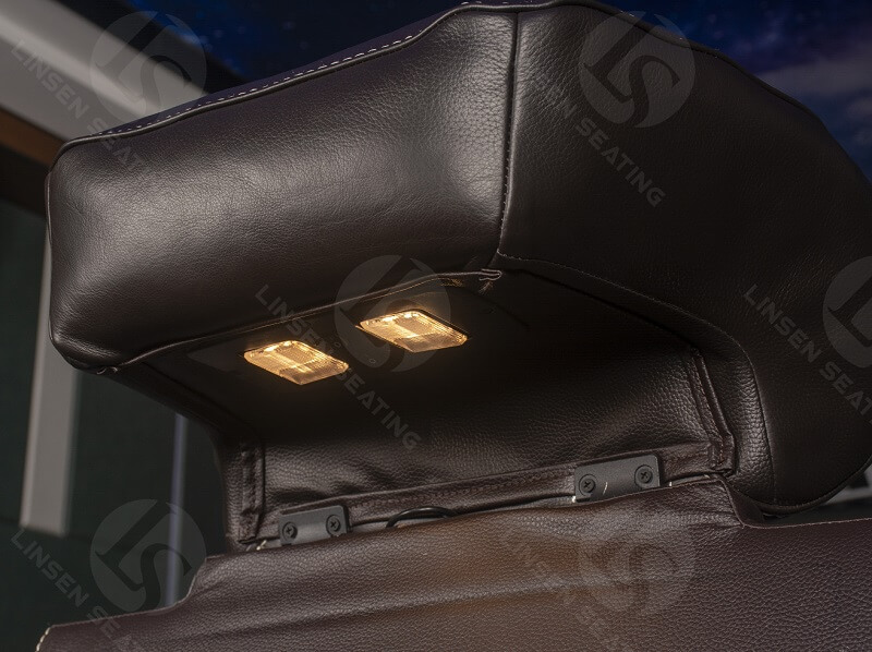 hidden lighting in middle chair