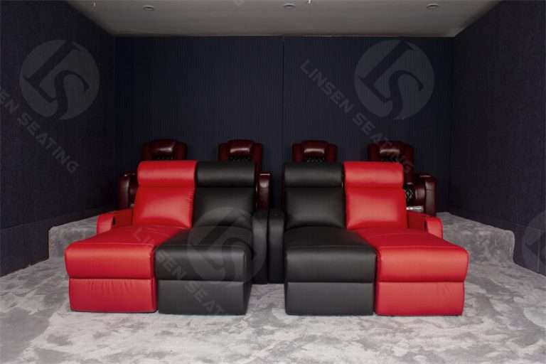 Couches for Movie Room In Cow Leather Linsen Seating Theater sofa