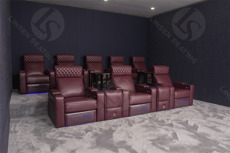 contemporary home cinema room