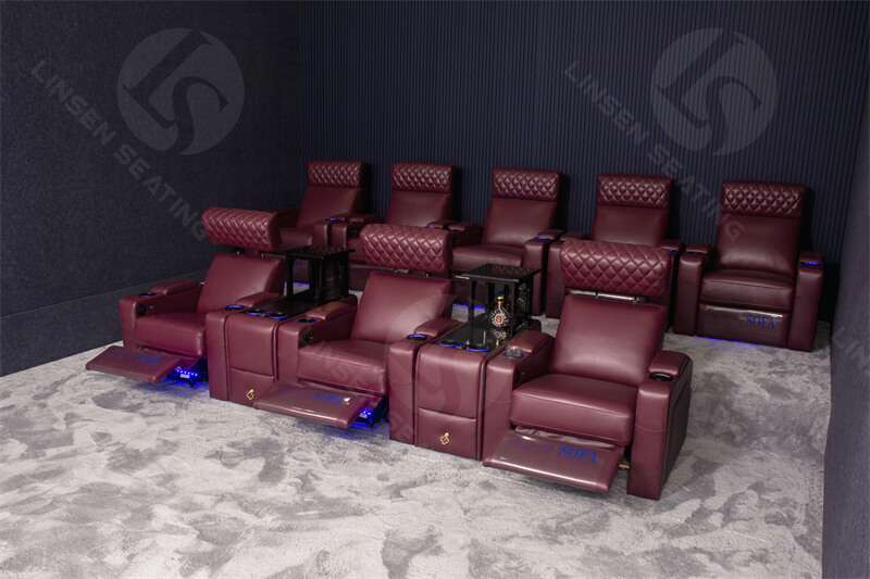 electric reclining theater sofa