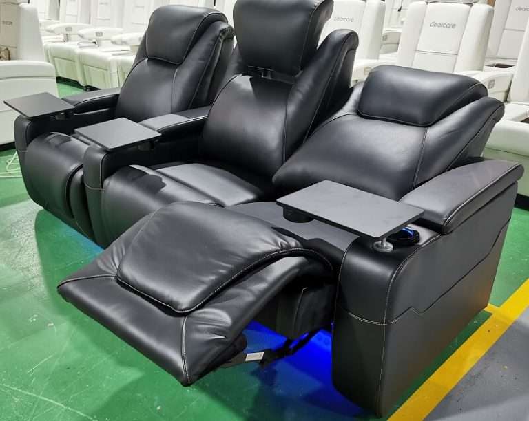 Black Theater Seat Tray Table Linsen Seating