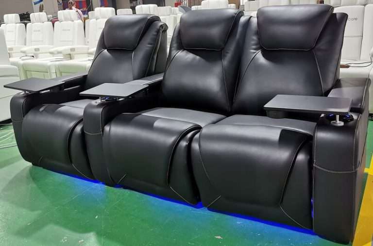 Black Theater Seat Tray Table Linsen Seating