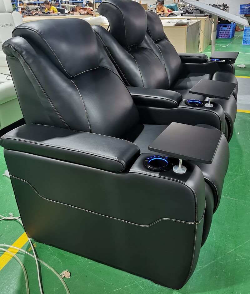 removable tray table for home theater recliners