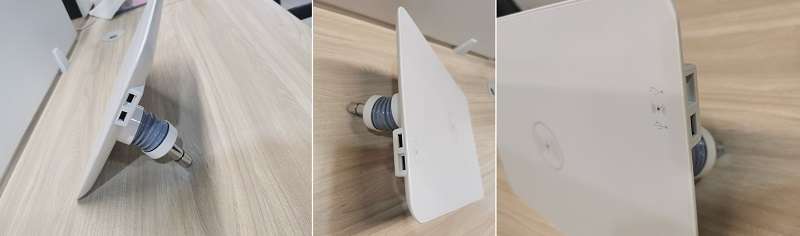 swivel tray table with USB ports