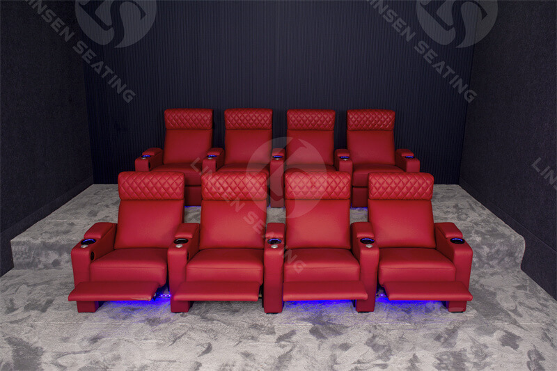 home cinema sofa with LED lighting