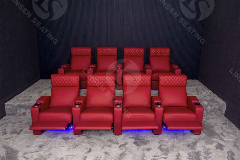 home cinema sofa with LED lighting