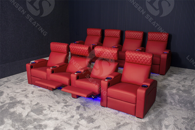 home cinema sofa with adjustable headrest