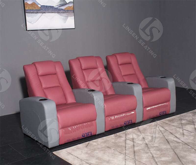 3 seat reclining sofa with cup holders