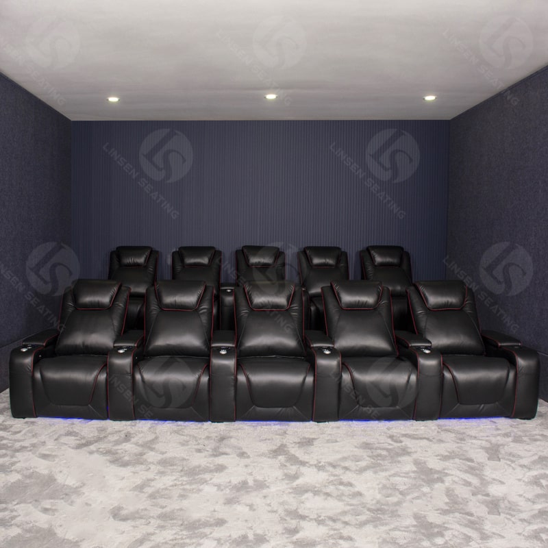 home theater leather recliner sofa