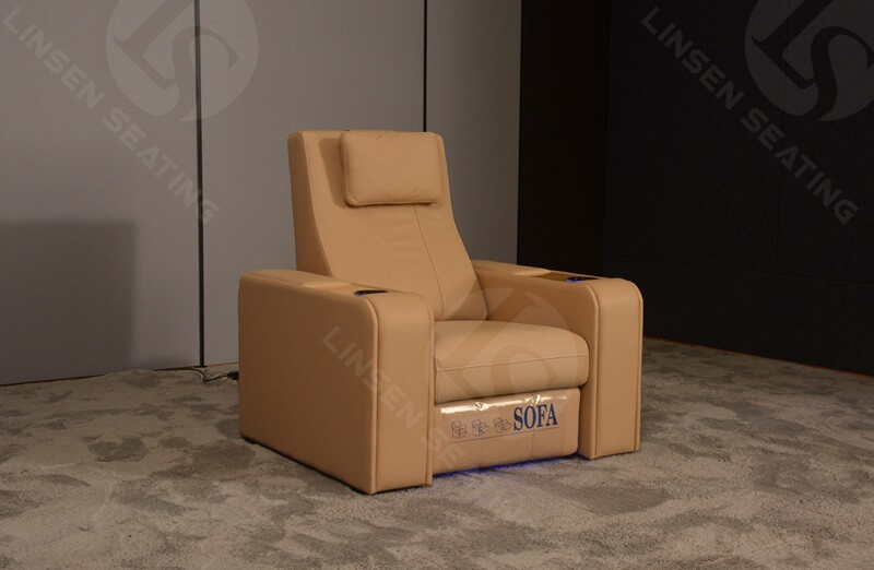 electric reclining media sofa