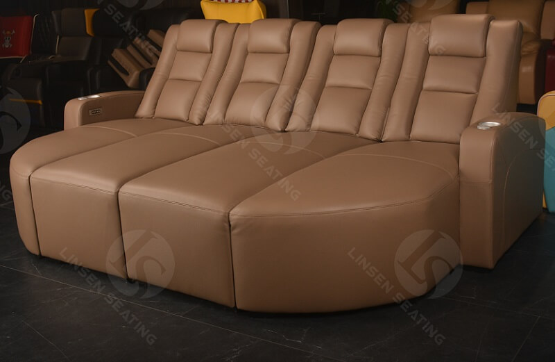 leather theater bed