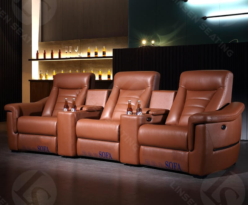 3 seat theater seating sofa