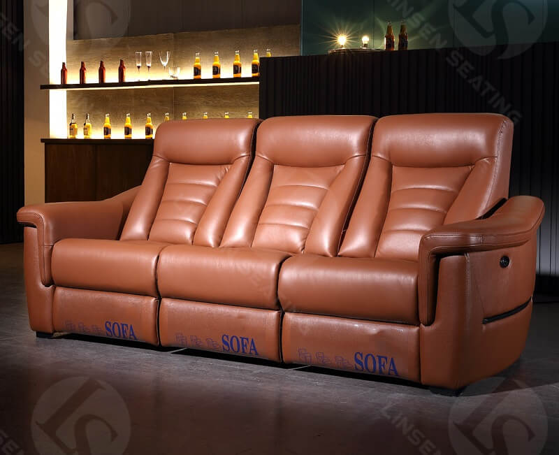 3 seat theater sofa recliner